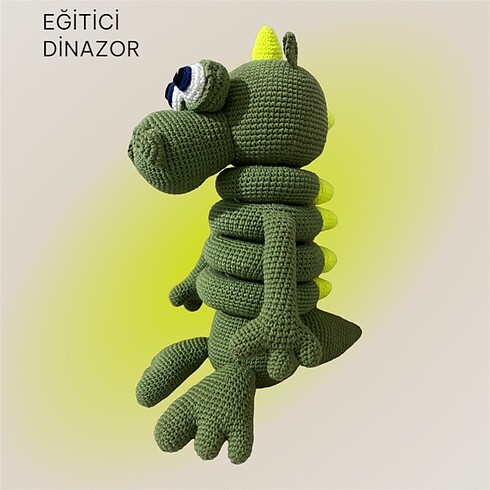 Amigurumi dinazor eğitici oyuncak