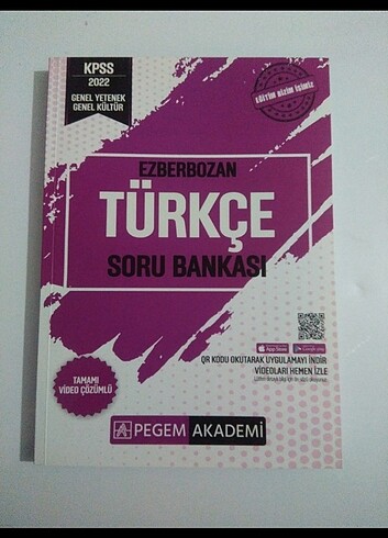 Kpss Türkçe soru Bankası pegem yayınları 