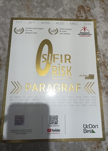 Sıfır risk paragraf soru Bankası 