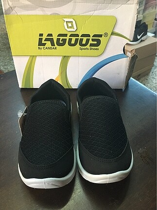 27 Beden Aqua Siyah Çocuk Spor Ayakkabı