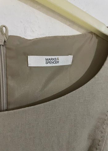 Bej Renkli Mark's & Spencer elbise - Görsel 5