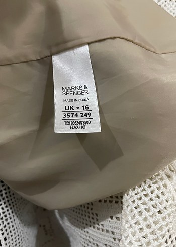 Bej Renkli Mark's & Spencer elbise - Görsel 4