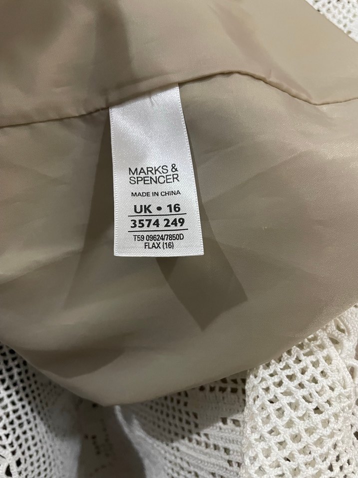 Bej Renkli Mark's & Spencer elbise - Görsel 4