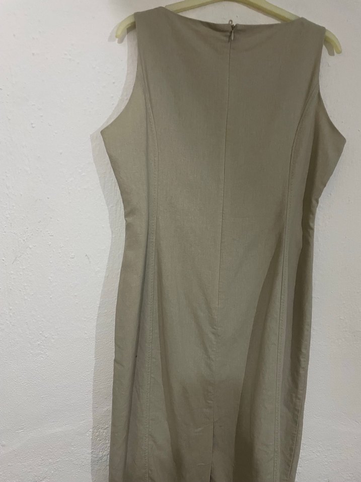 Bej Renkli Mark's & Spencer elbise - Görsel 3