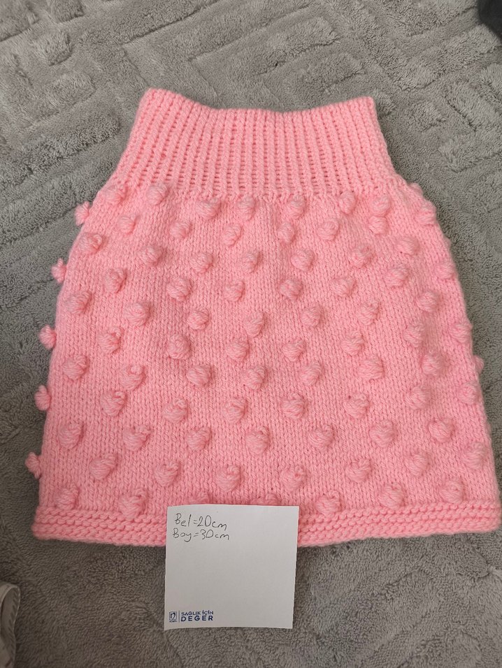 Kız Çocuk Pembe renk etek - Görsel 2