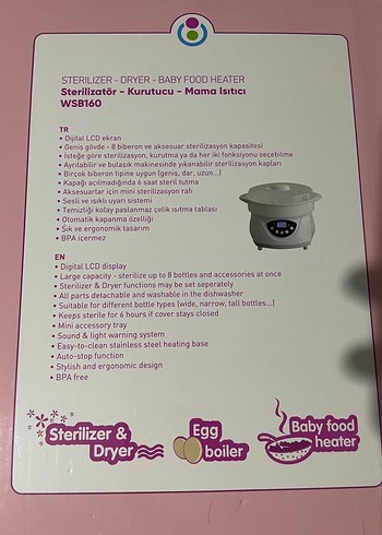 Weewell Bebek Mama Isıtıcı ve Sterilizatör - Görsel 3