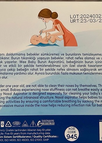 Burun Aspiratörü Seti + 10 Yedek Uç - Görsel 2