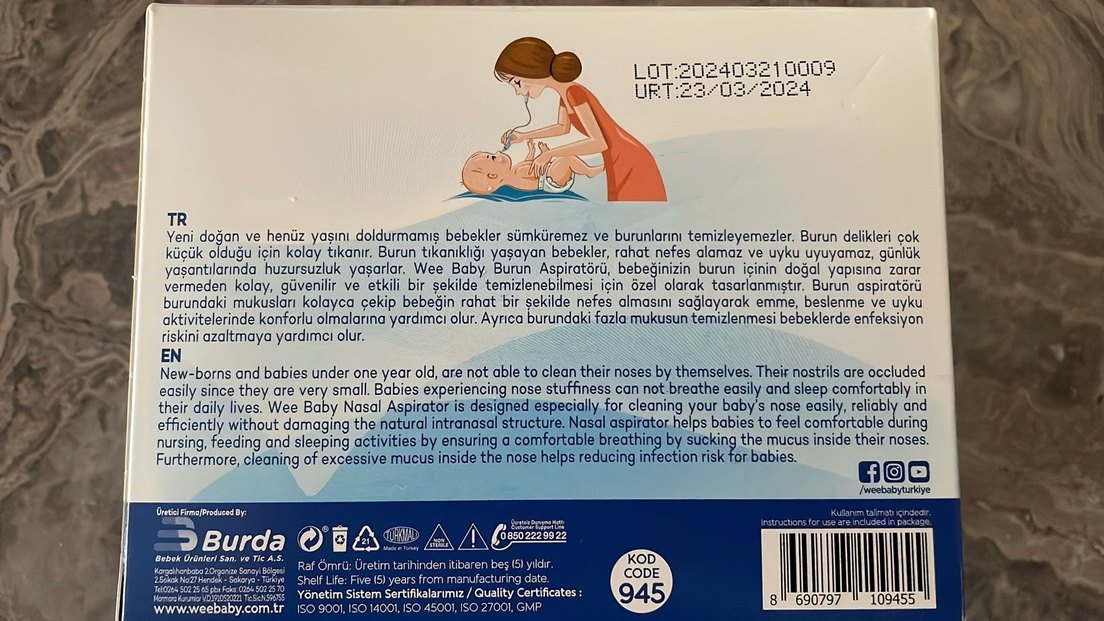 Burun Aspiratörü Seti + 10 Yedek Uç - Görsel 2