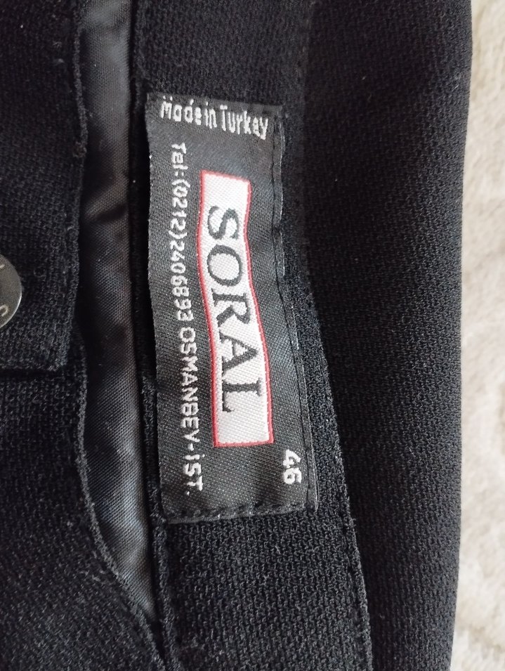 Drapeli Siyah Kadın Uzun Etek - Görsel 4