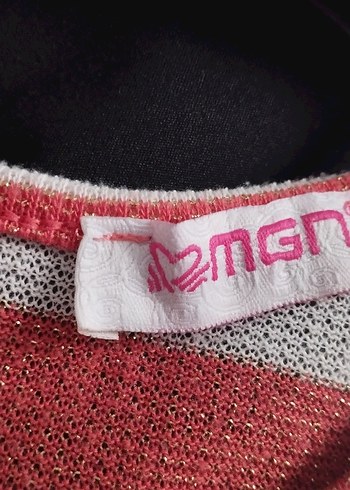 Kırmızı Çizgili Triko Kadın Tişört - Görsel 3