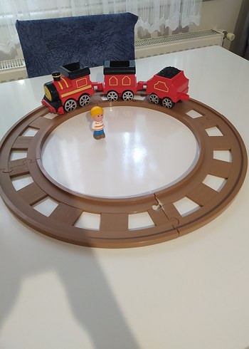 Kırmızı Renkli Oyuncak Tren Seti