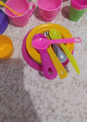 Renkli Plastik Oyuncak Mutfak Seti - Görsel 4