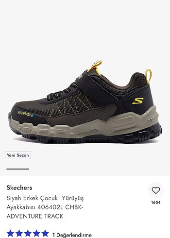 Skechers Skechers Erkek Çocuk Sarı Siyah Spor Ayakkabı