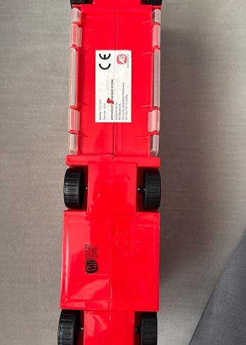 Kırmızı Oyuncak küçük araba taşıma tırı - Görsel 2