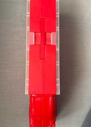 Kırmızı Oyuncak küçük araba taşıma tırı - Görsel 4