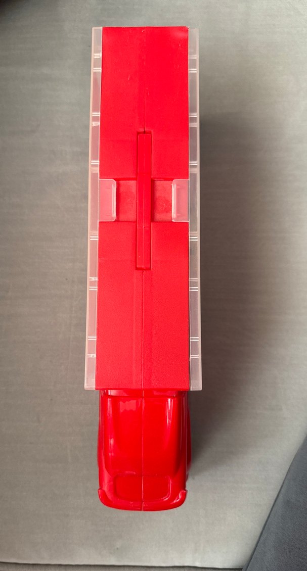 Kırmızı Oyuncak küçük araba taşıma tırı - Görsel 4