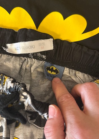 Batman Baskılı Kısa Kollu Erkek Pijama Takımı - Görsel 3