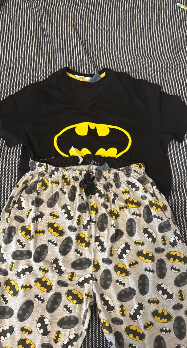 Batman Baskılı Kısa Kollu Erkek Pijama Takımı - Görsel 2