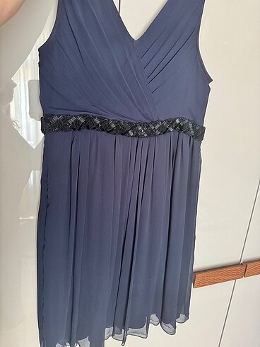 Mango L beden lacivert kısa elbise - Görsel 2