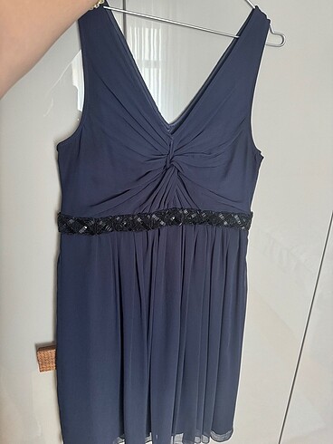 Mango L beden lacivert kısa elbise - Görsel 5