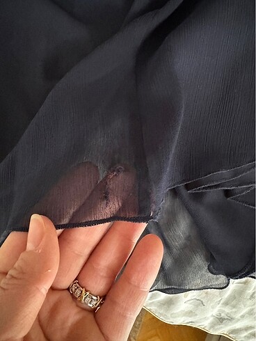 Mango L beden lacivert kısa elbise - Görsel 7