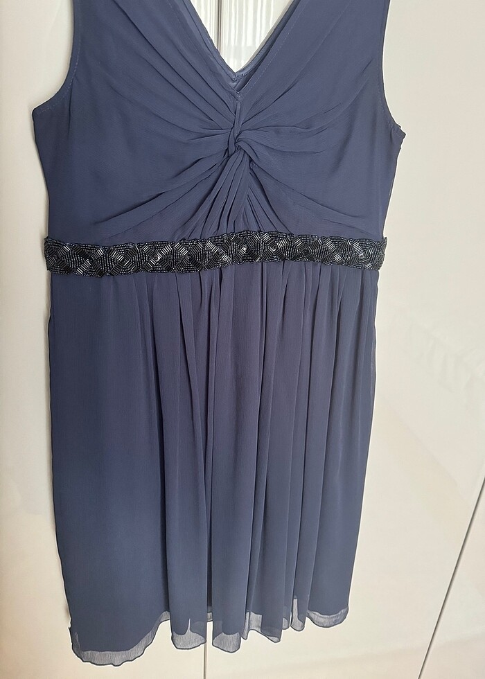 Mango L beden lacivert kısa elbise - Görsel 3