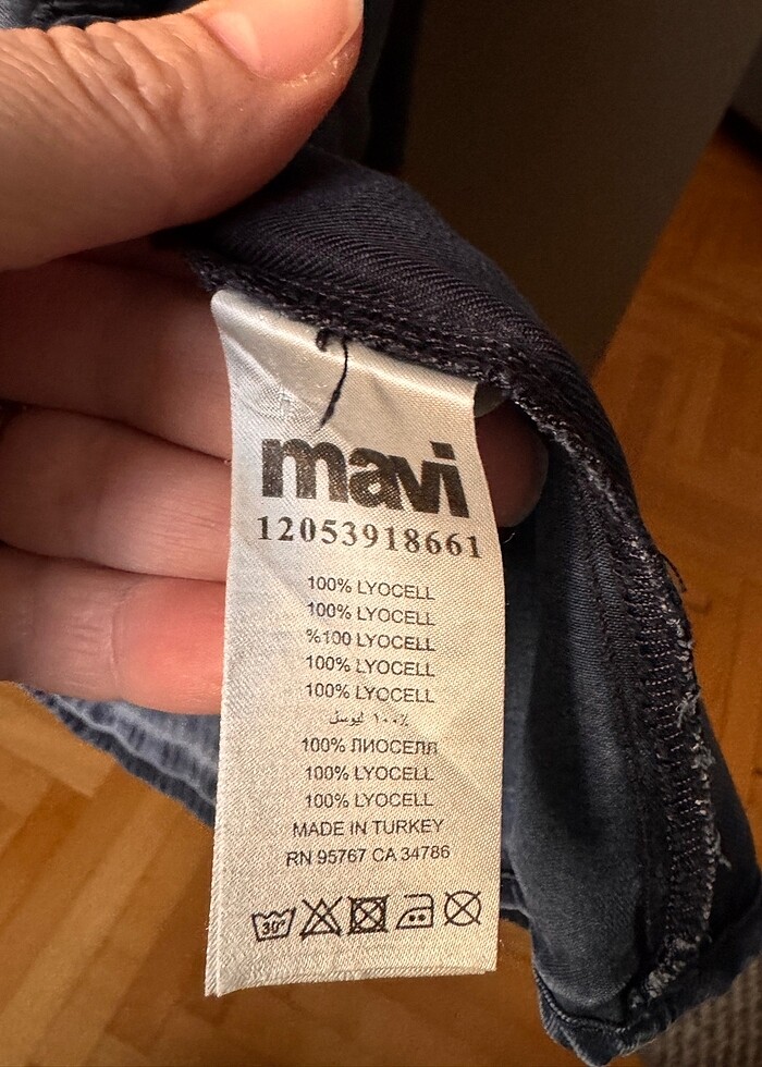 Mavi jeans kadın gömlek - Görsel 3