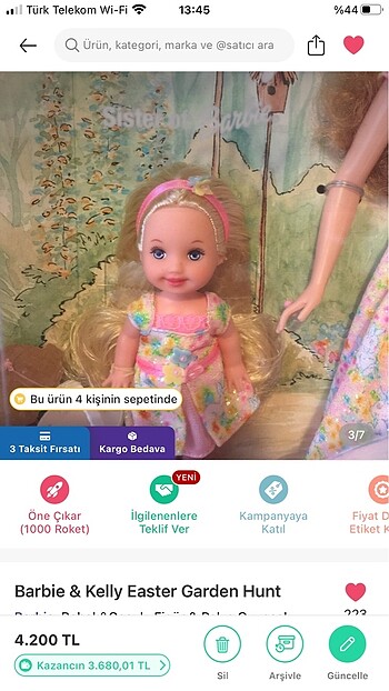 Beden Barbie & Kelly Easter Garden Hunt