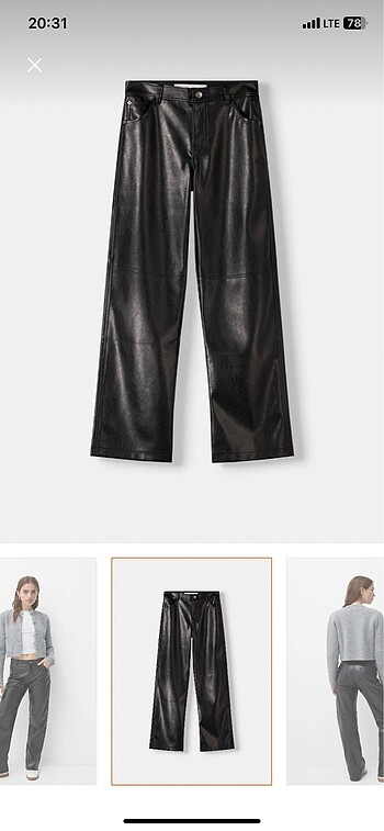 Bershka Bershka Deri pantolon