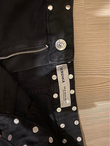 Bershka Bershka Zımbalı mini kot etek