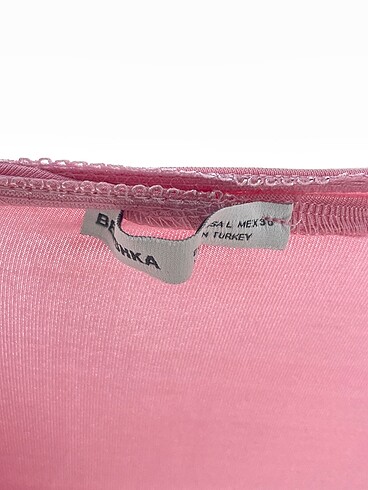 l Beden pembe Renk Bershka Uzun Elbise %70 İndirimli.