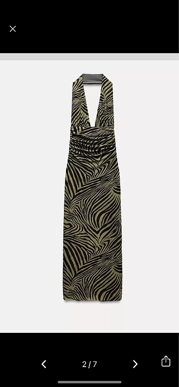 s Beden Zara zebra elbise
