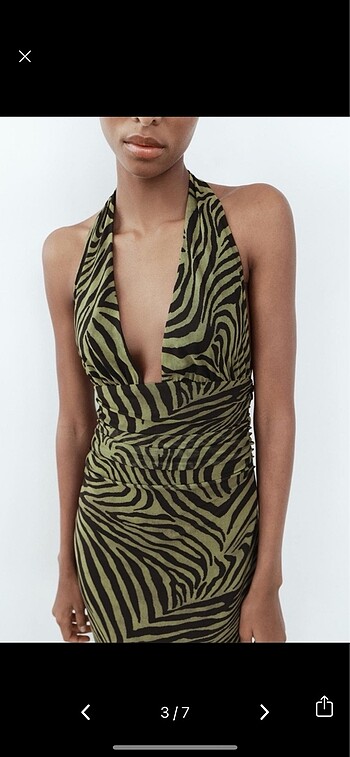 Zara Zara zebra elbise