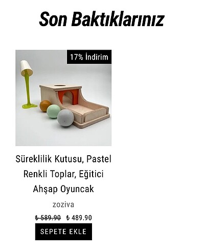  Beden Renk Süreklilik Kutusu Montessori