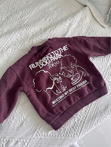 Harika renk ve baskı bebek sweatshirt