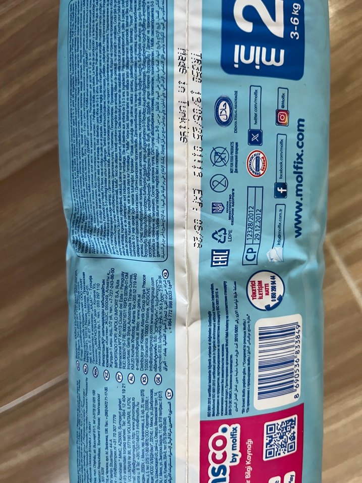 Molfix Mini Bebek Bezi 54'lü 2 Numara - Görsel 2