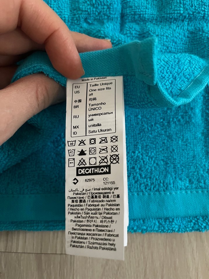 OLAIAN Turkuaz Baskılı Bohem Havlu - Görsel 2