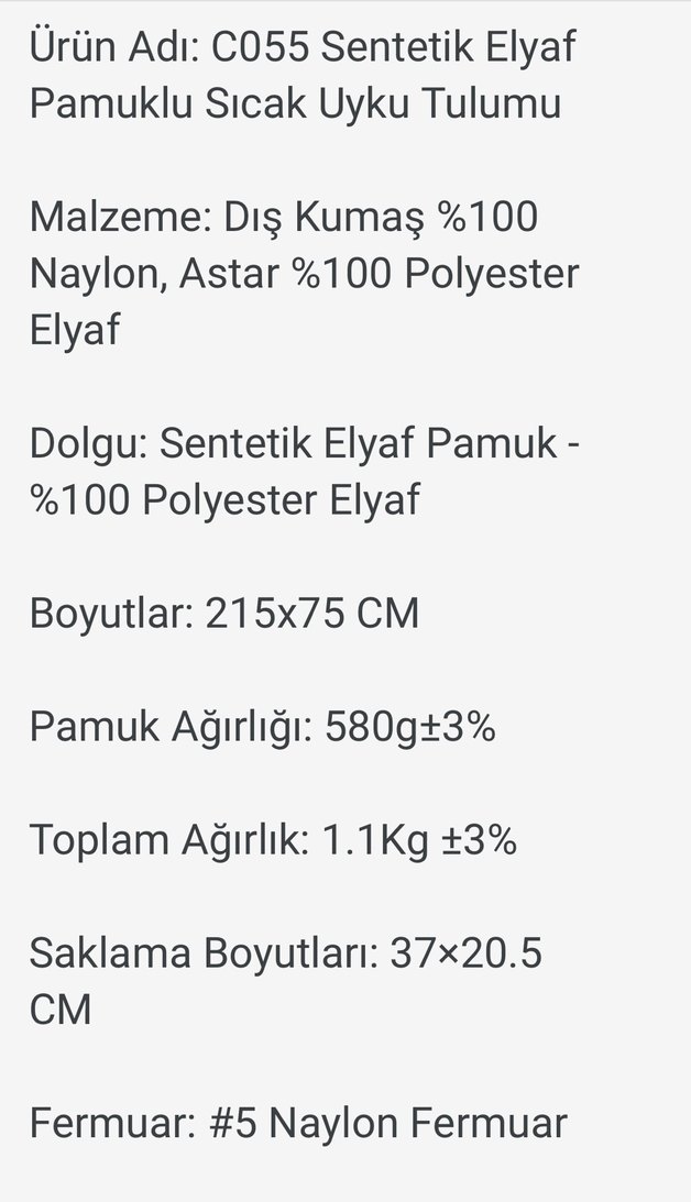 Kamp uyku tulumu - Görsel 5