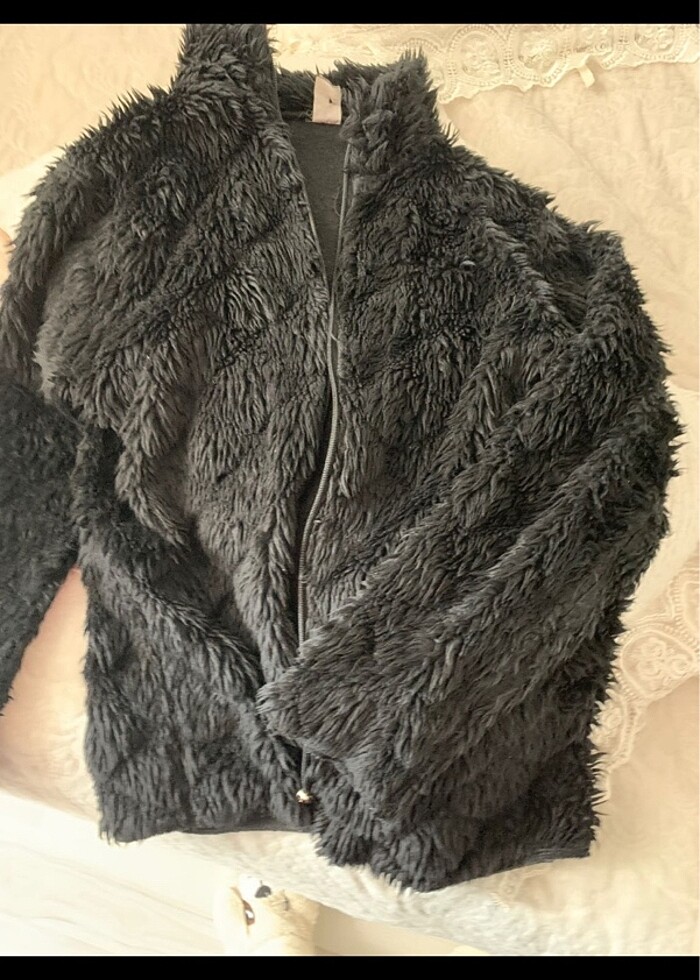 Siyah ince hırka - Görsel 2