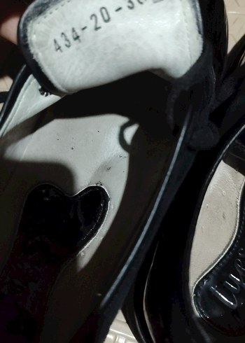 çocuk Siyah Parlak Gotik Klasik Ayakkabı - Görsel 4