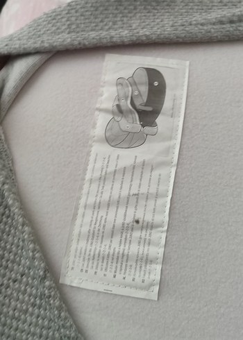 Gri Bebek Taşıma Slingi - Görsel 3