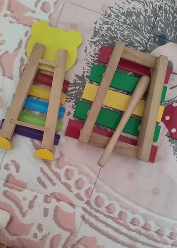 Renkli Ahşap Müzik Oyuncağı Seti - Görsel 4