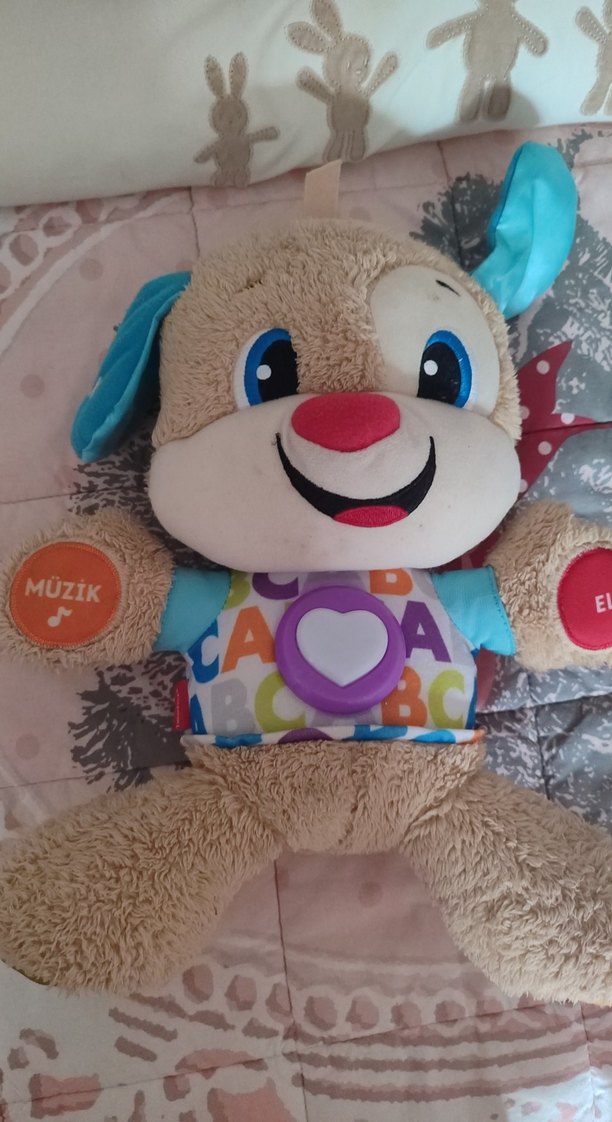 Renkli Eğitici Peluş Oyuncak Köpek - Görsel 2