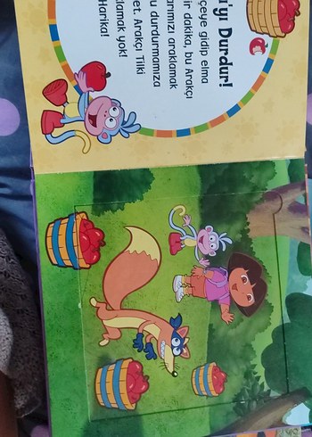 Dora Mor Pastel Renkli Çocuk Yapboz - Görsel 3