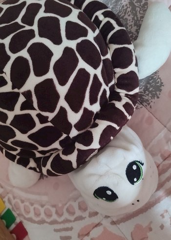 Renkli Kahverengi Peluş Kaplumbağa Oyuncak - Görsel 2