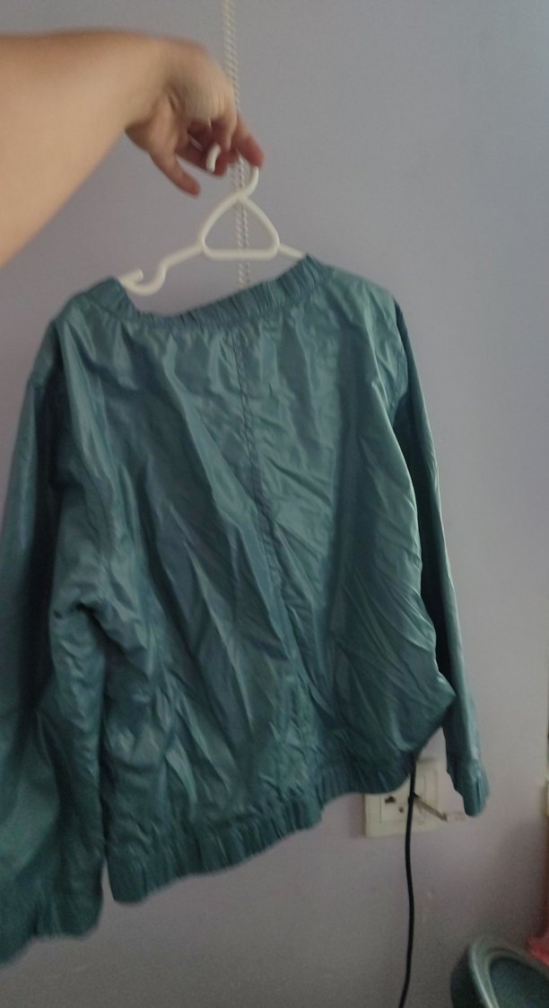 Yeşil Parlak Fermuarlı Kadın Ceket - Görsel 4