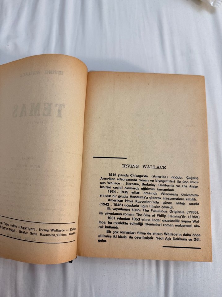 Irwing Wallace Temas Kitabı - Görsel 2