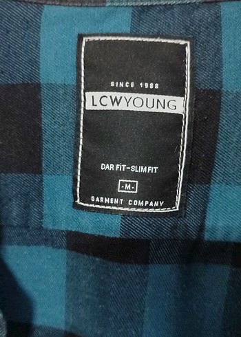 Erkek Lacivert Kareli Düğmeli Gömlek - Görsel 4