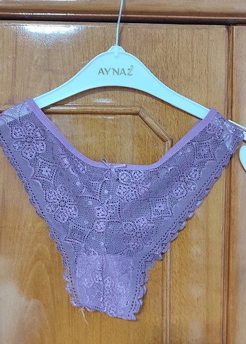 Lila Dantel Bohem Vintage Sütyen - Görsel 2