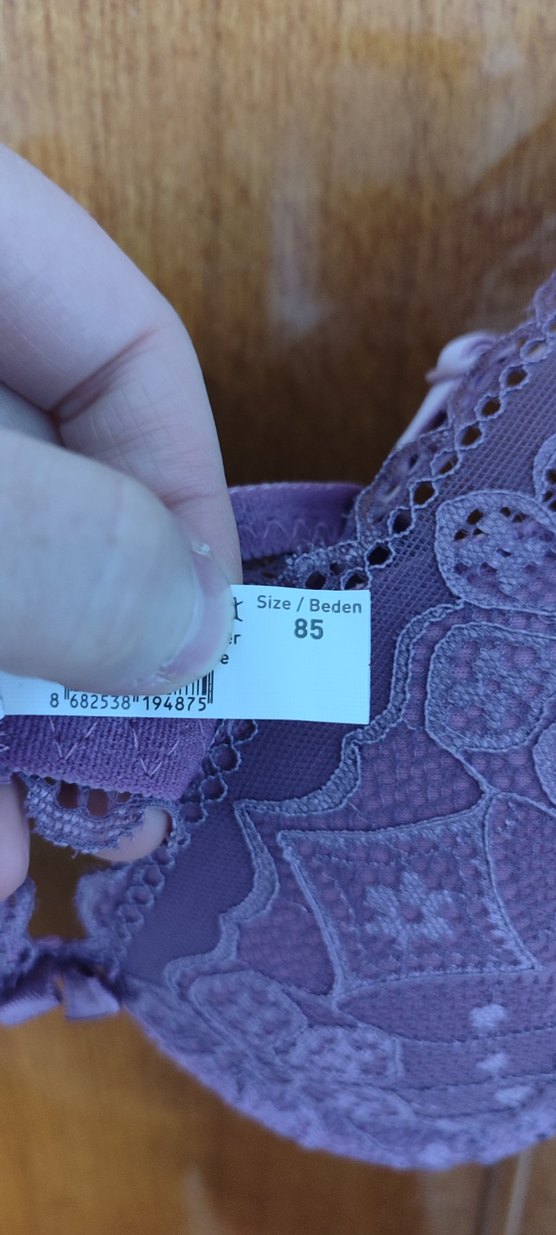 Lila Dantel Bohem Vintage Sütyen - Görsel 3